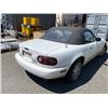Image 2 : 1990 MAZDA MIATA, 2DR COUPE CONVERTIBLE, WHITE, VIN #JM1NA3527L0131865
