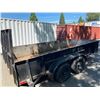 Image 2 : BLACK U-BUILT DUAL AXLE BOX TRAILER WITH REAR RAMP GATE, DIMENSIONS: 80"W X 37"H X 172"L ( 220"L TO