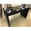 Image 2 : BLACK 3 DRAWER GLASS TOP VANITY, 51" WIDE X 23.5" DEEP X 30" TALL, MIRROR NOT INCLUDED