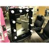 Image 2 : FONTAINEBLEAU "HOLLYWOOD" VANITY MIRROR WITH BLUETOOTH SPEAKERS, TOUCH CONTROLS, 10 DIMMABLE