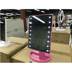 CASE OF 12X LED LIGHTED DESKTOP VANITY MIRROR, ULTRA BRIGHT 16 LEDS, 180 DEGREE ADJUSTABLE, TOUCH