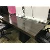 Image 2 : DARK WOOD 8' X 4' BOARDROOM TABLE