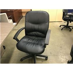 BLACK MID BACK EXECUTIVE CHAIR, CONDITION ISSUES