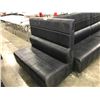 Image 2 : 3X 4' SECTIONS OF BLACK MODERN STYLE BENCH SEATING