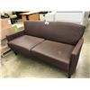 Image 1 : BURGUNDY 2 SEAT SOFA