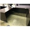 Image 3 : DARK WOOD 6' EXECUTIVE DESK, LEFT HAND RETURN, NO DRAWERS