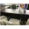 Image 2 : DARK WOOD 6' EXECUTIVE DESK, LEFT HAND RETURN, NO DRAWERS
