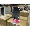 Image 2 : CASE OF 12X LED LIGHTED DESKTOP VANITY MIRROR, ULTRA BRIGHT 16 LEDS, 180 DEGREE ADJUSTABLE, TOUCH
