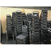 Image 2 : LARGE QUANTITY OF GREY PATTERN STACKING CONFERENCE CHAIRS, APPROX. 100 IN TOTAL