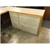 Image 2 : MAPLE AND BEIGE BULLET TOP U-SHAPE EXECUTIVE DESK