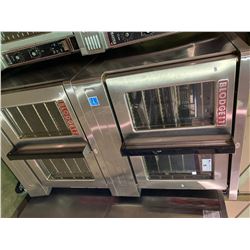 DOUBLE BLODGETT ZEPHAIRE 200-E STAINLESS STEEL MOBILE ELECTRIC CONVECTION OVENS