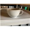 Image 2 : 4 TRAYS OF APPROXIMATELY 59 WHITE COFFEE CUPS ON MOBILE TRAY CART