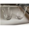 Image 2 : 2 TRAYS OF APPROXIMATELY 72 TALL HI-BALL GLASSES ON MOBILE TRAY CART
