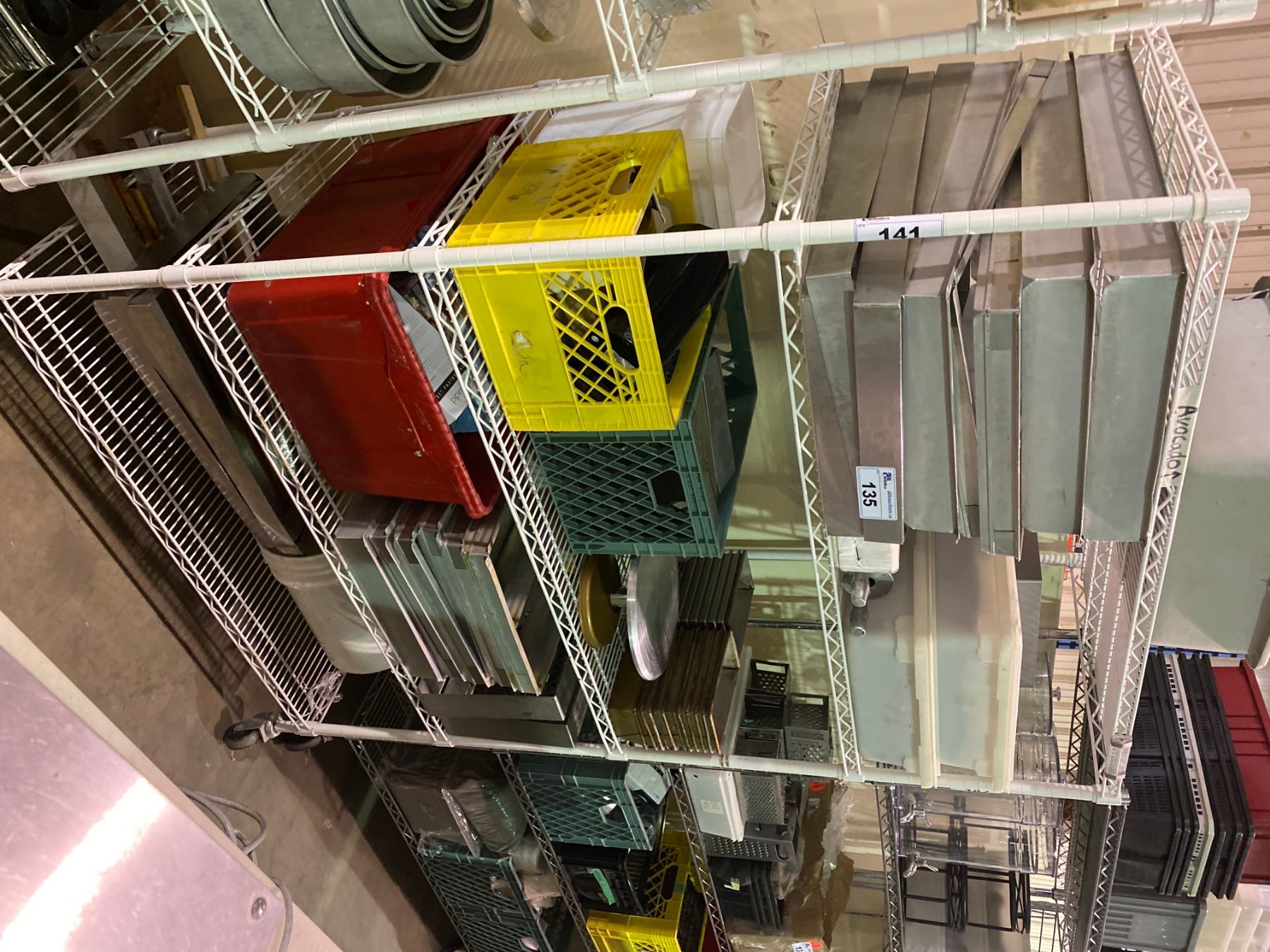 24 Inch Rack Metro WHITE 5 TIER MOBILE