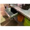 Image 2 : COMMERCIAL STAINLESS STEEL 60"W X 30"D X 34"H SINGLE DRAWER PREPARATION TABLE WITH BACKSPLASH