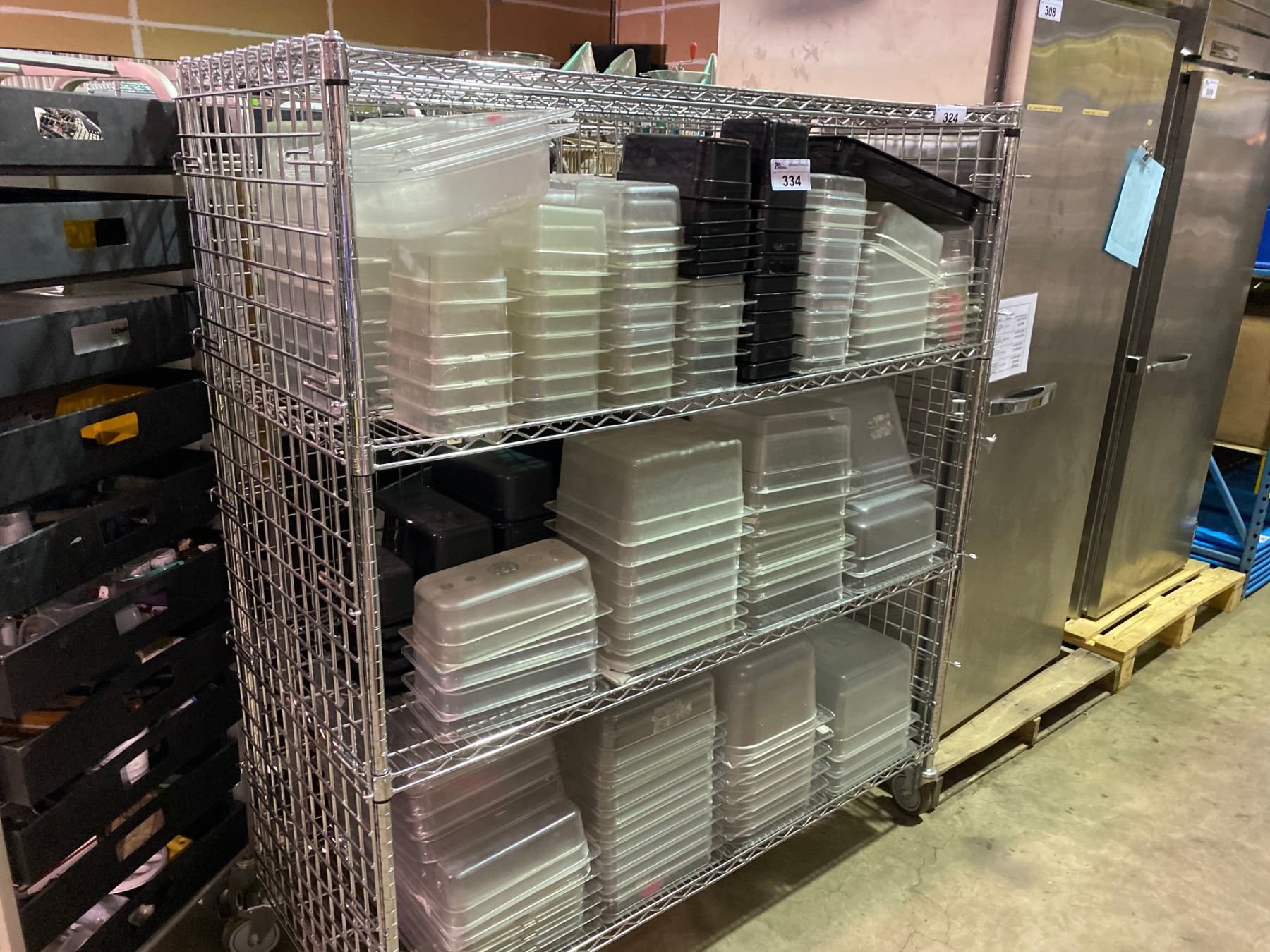 24 Inch Rack Metro CHROME 4 TIER MOBILE
