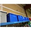 Image 1 : SHELF OF 6 PLASTIC STORAGE BINS WITH DIVIDERS