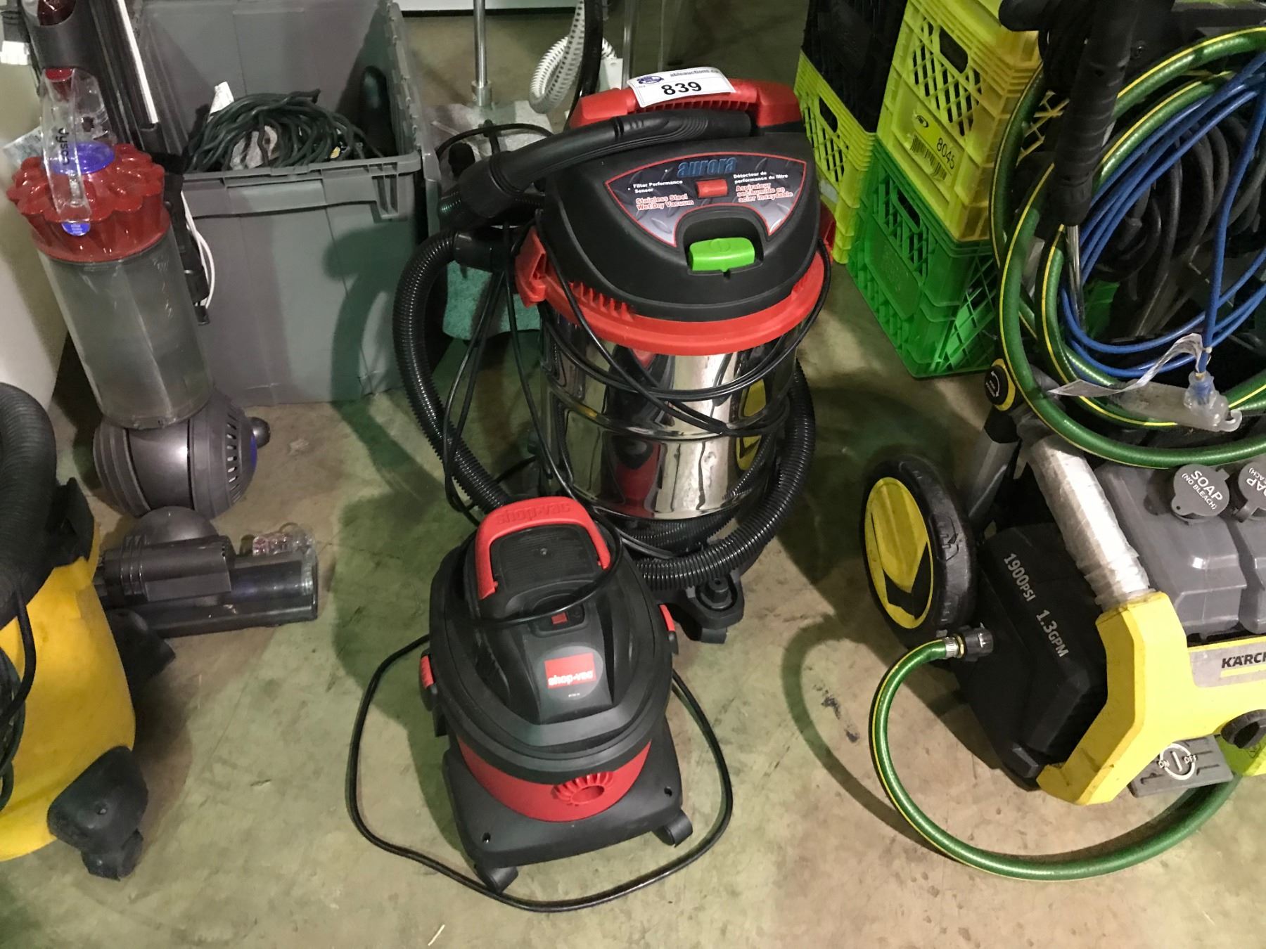 AUROA STAINLESS STEEL WET / DRY VACUUM & MINI SHOP VAC