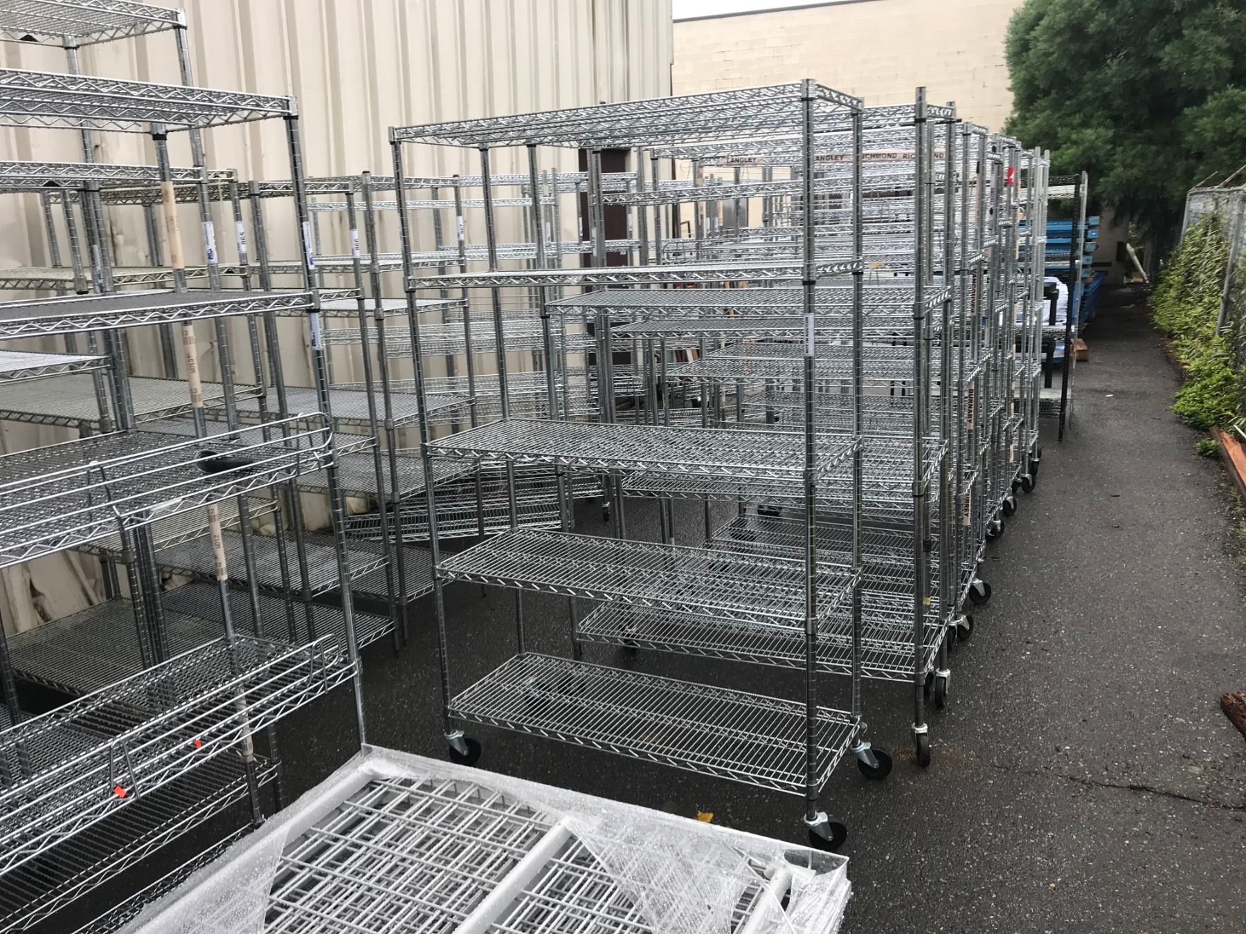 Removable Metro Rack CHROME 5 TIER MOBILE