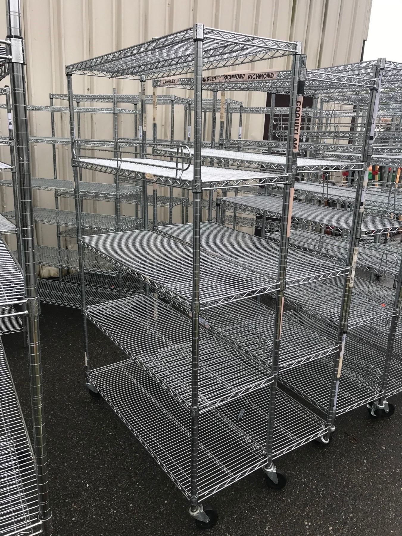 Removable Metro Rack CHROME 5 TIER MOBILE