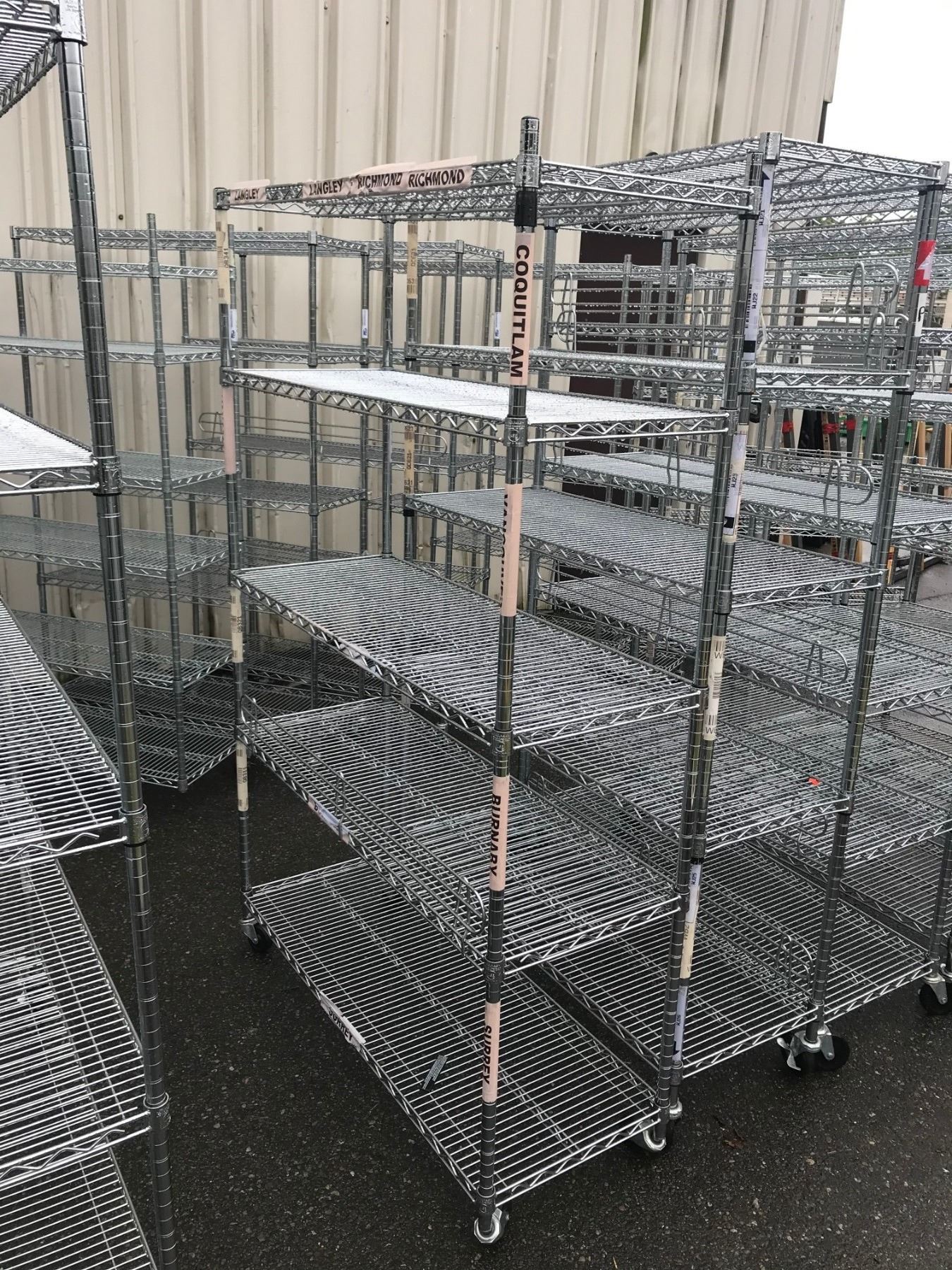 Removable Metro Rack CHROME 5 TIER MOBILE