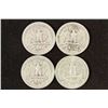 Image 2 : 1944-S, 1945, 1950-S & 1964-D WASHINGTON SILVER