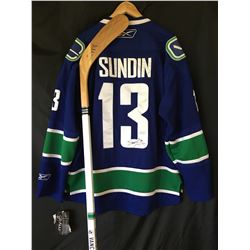 Canucks Collector Bundle -  Signed stick from Alexander Edler: Donated by the Canucks