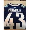 Image 1 : Vancouver Canucks, Quinn Hughes signed jersey (size XXL) Value: $300