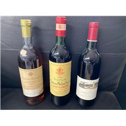 Wine Auction Package # 2:  1978 CHATEAU ROUMIEU WHITE WINE, 1971 GRAND VIN LEOVILLE RED WINE,