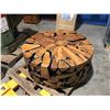 Image 1 : TEAK ROOT COFFEE TABLE 43" DIAMETER - MSRP $2666 (TOP HAS DAMAGE AS NOTED IN PHOTOS)