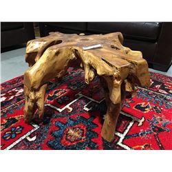 TEAK ROOT COFFEE TABLE 35" DIAMETER