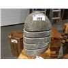 Image 1 : SOLID STONE PILLAR CANDLE HOLDER (APPROX 15" X 9")