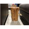 Image 1 : SOLID TEAK STOOL (APPROX 11" X 16")