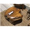 Image 2 : TEAK BURL STOOL/END TABLE (APPROX 17" X 14.5")