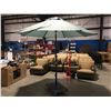 Image 1 : GREEN CRANK-UP TILT PATIO UMBRELLA- STAND NOT INCLUDED