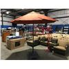 Image 1 : TERRACOTTA CRANK-UP TILT PATIO UMBRELLA- STAND NOT INCLUDED