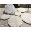 Image 4 : TABLE LOT OF ASSTD CAKE MAKING EQUIPMENT INCLUDES 2 X WILTON 4-TIER HEXAGON PAN SET/2 X LARGE ROUND