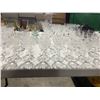 Image 8 : TABLE LOT OF ASSTD STEM WARE INCLUDES - SHERRY DECANTER WITH GLASSES, VASE, WINE GLASSES, SHERRY