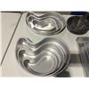 Image 2 : LOT OF ASSTD BAKE WARE INCLUDING - 2 X 3 PCE SET OF WILTON 3-TIER PAISLEY PAN SET 9"/12.5" & 16",