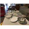 Image 20 : LARGE TABLE LOT OF ASSTD DISHWARES, CORNING WARE & DECORATIVE PIE PLATES - INCLUDING