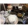 Image 6 : LARGE TABLE LOT OF ASSTD DISHWARES, CORNING WARE & DECORATIVE PIE PLATES - INCLUDING