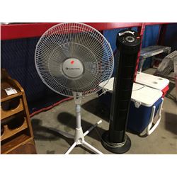 ELECTRIC COMFORT ZONE PEDESTAL FAN & SEVILLE CLASSIC TOWER FAN