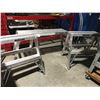Image 1 : GROUP OF ALUMINUM STEP LADDERS (2 X MASTER CRAFT 20.5"W X 23"T & 1 X GORILLA LADDER 20.5"T X 39.5"