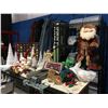 Image 1 : SHELF LOT OF ASSTD CHRISTMAS DECORATIONS (LIGHTS/DECORATIONS/STANDING ST. NICK, LIT GLASS ORNAMENT,