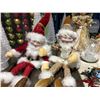 Image 6 : SHELF LOT OF ASSTD CHRISTMAS DECORATIONS (LIGHTS/DECORATIONS/STANDING ST. NICK, LIT GLASS ORNAMENT,