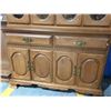 Image 3 : TWO PIECE CHINA CABINET. BEVELED GLASS DOORS. MADE IN CANADA