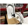 Image 1 : CHROME 13.5" T BASIN FAUCET - BRASS BODY/ZINC HANDLE/CERAMIC CARTRIDGE & 2 X STAINLESS STEEL HOSES