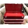 Image 2 : RED 2-DRAWER 19" METAL TOOL BOX - A