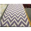 Image 2 : SAFAVIEH CAMBRIDGE COLLECTION - LAVENDER IVORY 100% WOOL PILE 5' X 8' AREA RUG