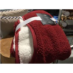 UGG CLASSIC SHERPA THROW (RED) 50" X 70"